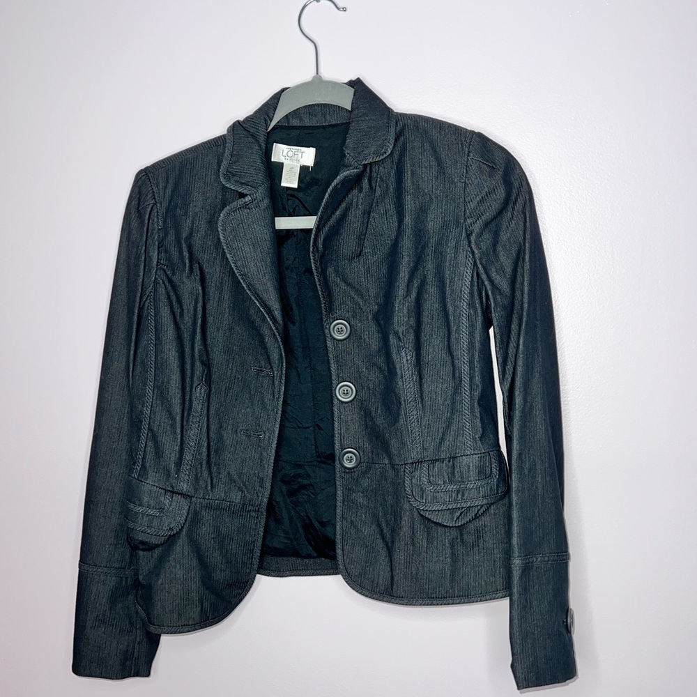 LOFT Navy Blue Womens Blazer